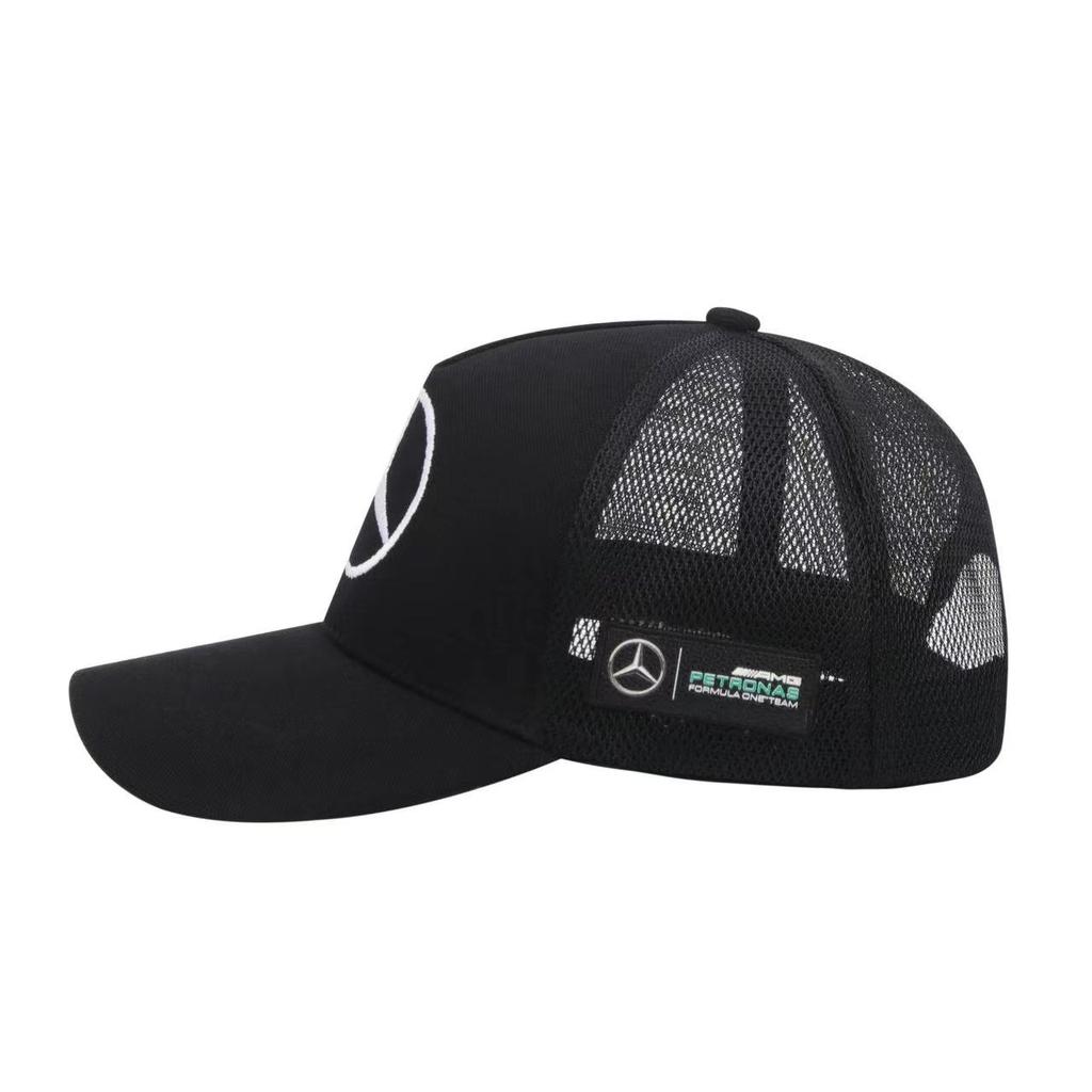 CRH1 Fashion Leather Mesh Hat Snapback Trucker Outdoor Sport cap For Mercedes Benz B/C/E/S Class A GLC MZ-BENZ Interior Mouldings