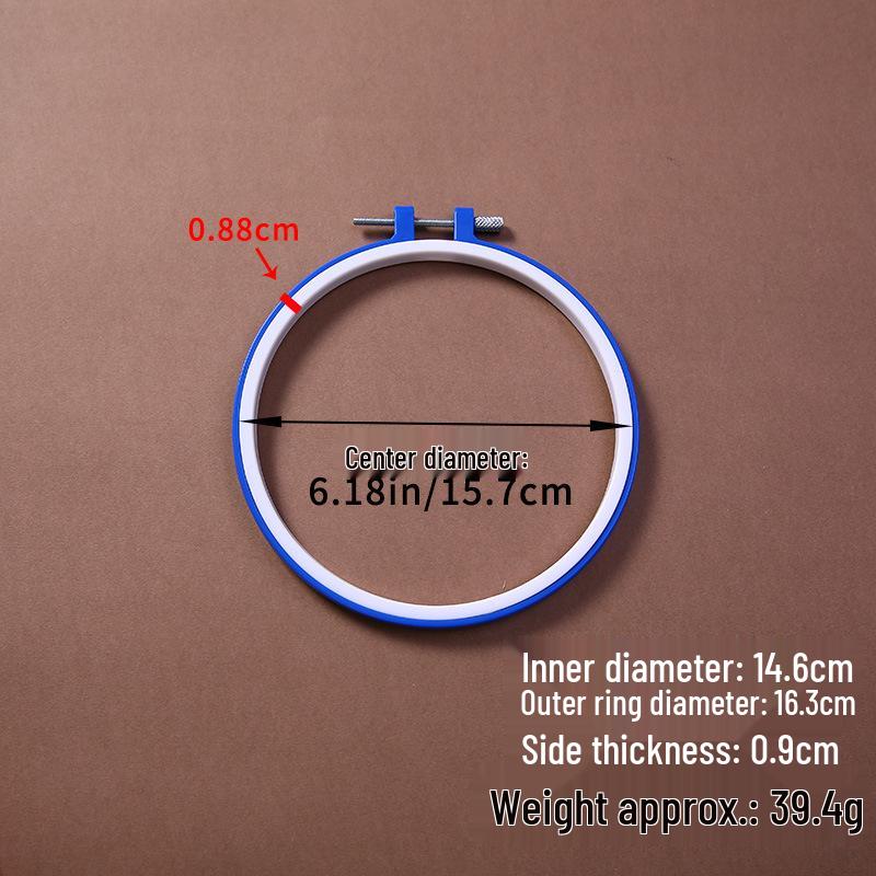 Регулируемые цветные пластиковые пяльцы для вышивания - Имитация бамбука для DIY проектов вышивки крестом