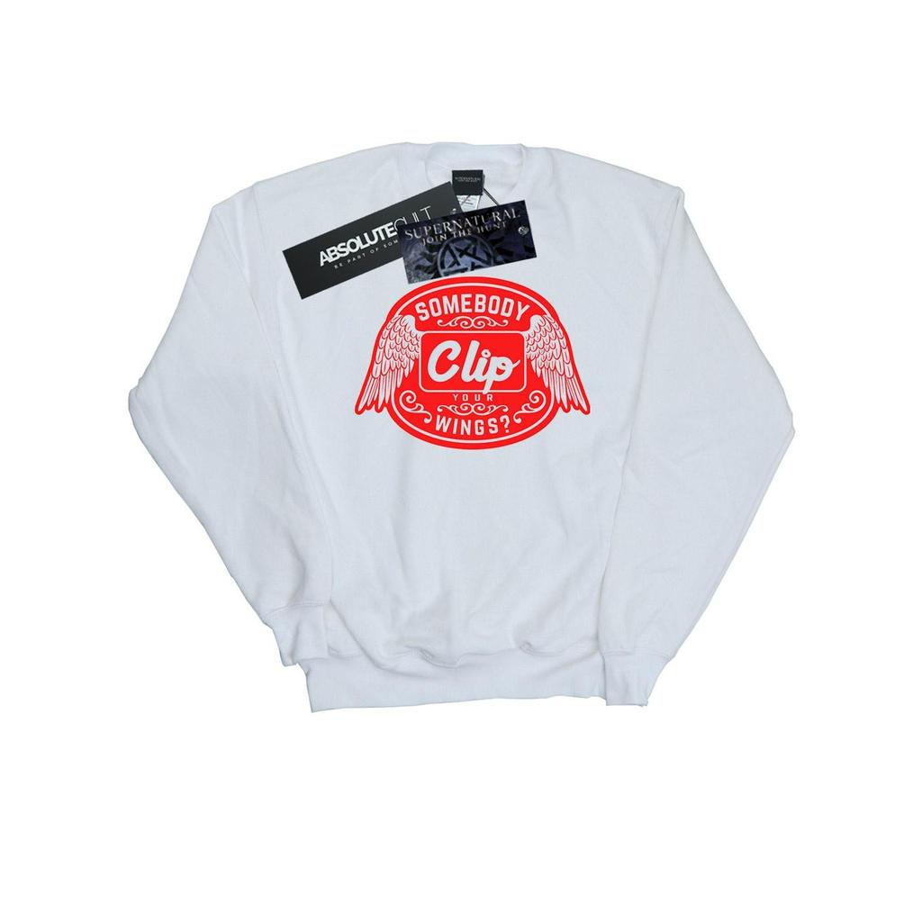 Supernatural Mens Clip Your Wings Sweatshirt