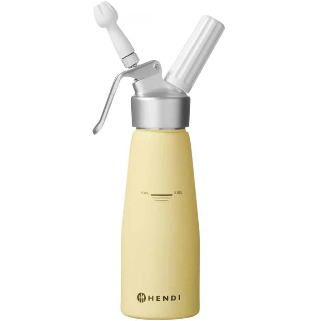 Hendi Kitchen Accessories Pastel Yellow Whipped Cream Siphon 05L