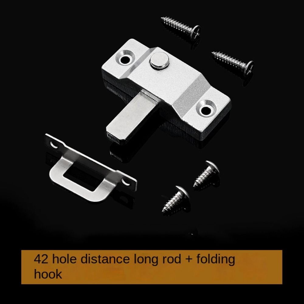 Zinc Alloy Sliding Door Latch Anti-theft Security Bolt Latch New Cabinet Buckle Door