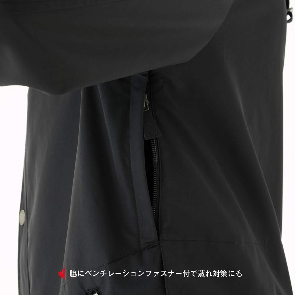 Pajar EWAN Rain Jacket Mountain Parka Rain Wear Outer Coat [Pajar] (Black, S)