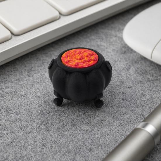 3D-печатный Хэллоуинский Миниатюрный Котел Темный Котел Ведьмы Игрушка-Антистресс с Щелчком