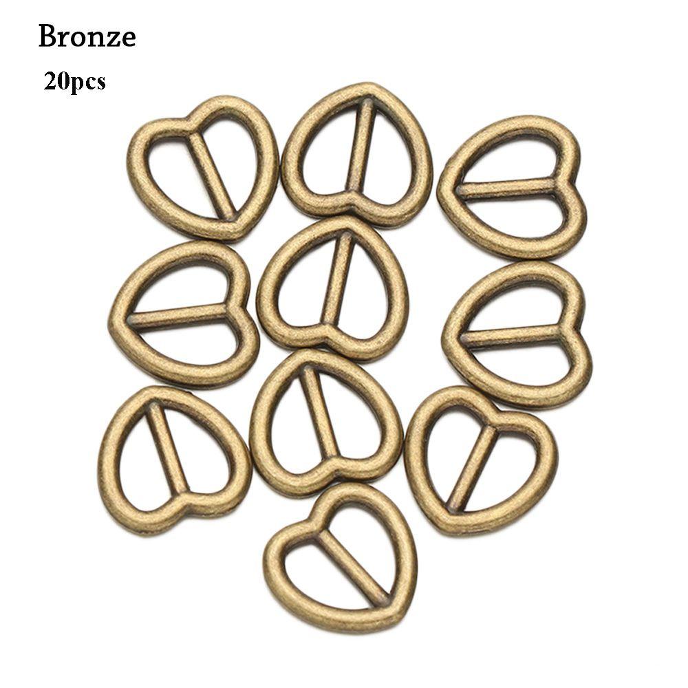 Ultra-small Stuffed Toys Diy Dolls Buckles Heart Shape Buckle Belt Buttons Doll Bags Accessories