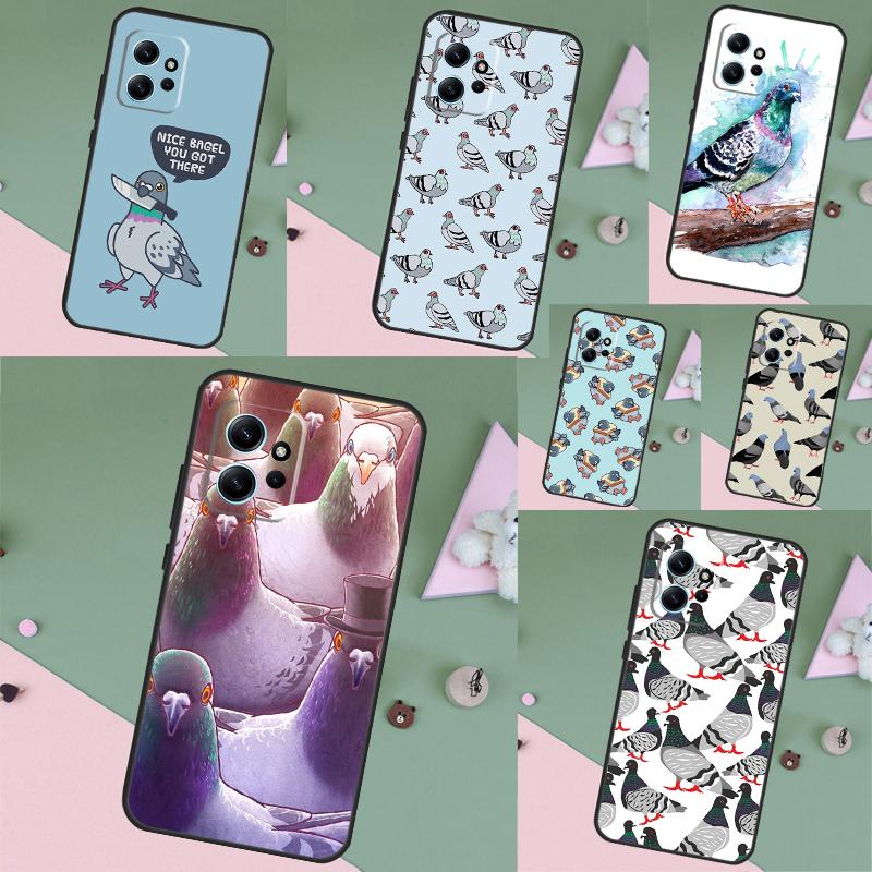 The Pigeons Case For Xiaomi Redmi Note 14 Pro 13 12 11 10 15 Pro Plus Redmi 15 C 13 10C 12C 13C 14C Cover