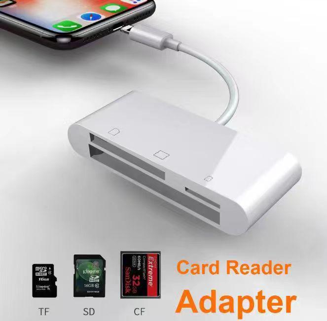 5-в-1 Type-C кард-ридер: Совместимость с SD, USB, Apple, Android, OTG
