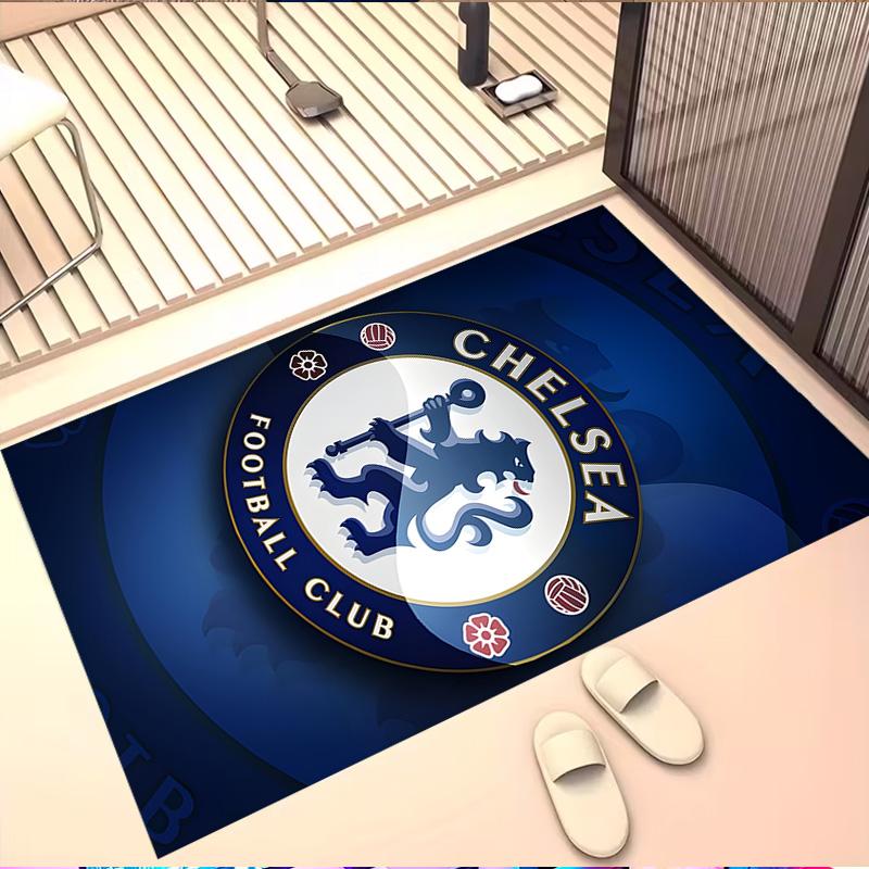 Chelsea F.C Print Rug, Washable Floor Carpet, For Entryway Dorm Laundry Room Office Study, Home Decor Birthday Christmas Gift