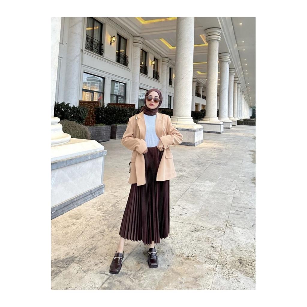 Плиссированная юбка | антрацит