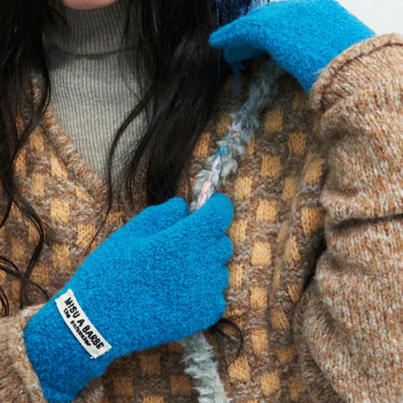 MISU A BARBE БИРЮЗОВЫЕ ПЕРЧАТКИ МОНСТРА