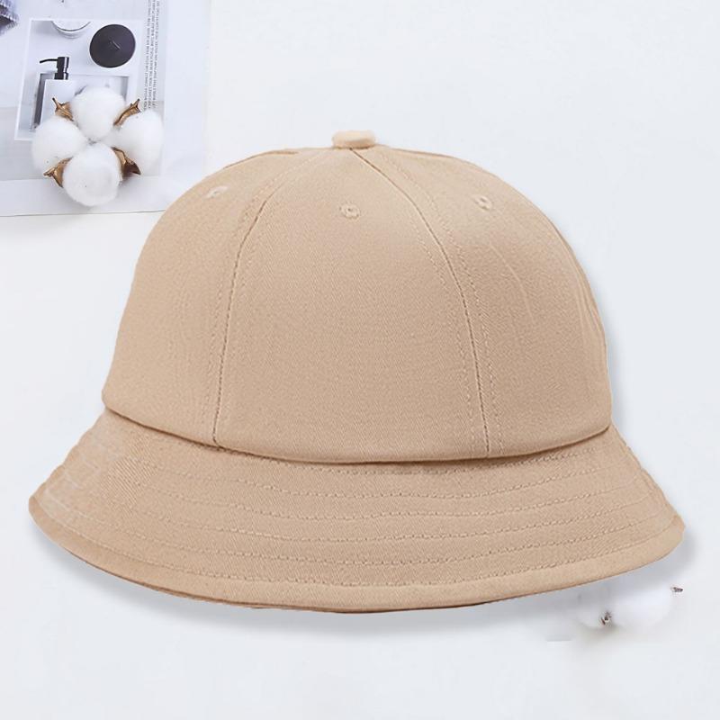Children's Small Yellow Hat Print Kindergarten Dome Basin Hat Student Sun Hat Cute Ball Hat Sun Protection Bucket Hat