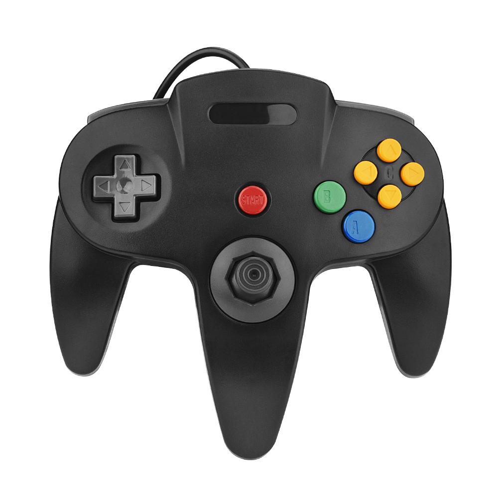 Геймпад N64 Классический USB Проводной Пульт Джойстик Игровой Аксессуары Классическая Консоль 64 Ретро Игры для Mac Компьютера ПК