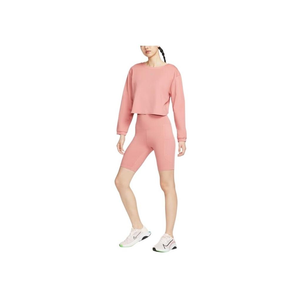 Nike Dri-Fit One Удобные Быстросохнущие Вязаные Велосипедные Брюки с Высокой Посадкой Женские низ FZ6759-685