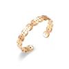 Fashion Open Copper Coin Titanium Steel Ring Qian Duoduo Couple Ring Light Luxury Hand Jewelry