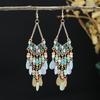 Богемные серьги-кисточки с каплями воды для женщин, серьги в этническом стиле, женские ювелирные украшения, аксессуары