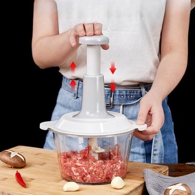Ручная мясорубка Прессового типа Многофункциональная Овощерезка Фрукто-овощная Мука Смеситель Чеснокодавилка для Домашней Кухни