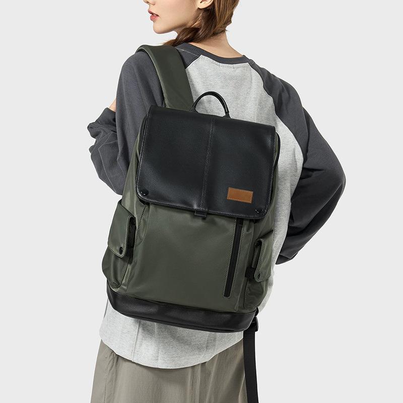 Модный рюкзак Color-Block большой емкости, сумка для ноутбука 16 дюймов, уличный повседневный унисекс-рюкзак