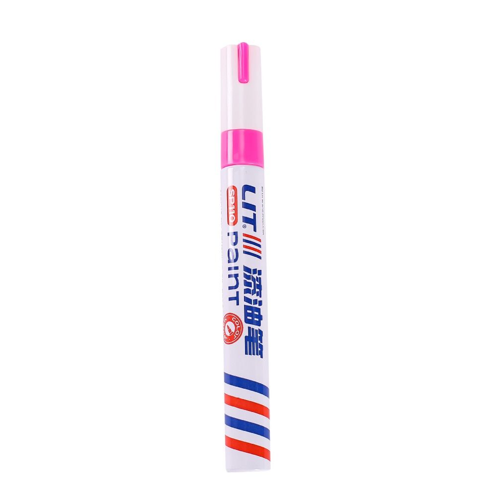 12 Colors Metal Paint Pen Colorful Oil-based Colored Drawing Marker Multi-purpose Brush Pen Tire
