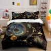 "Galaxy Art Decor Set" Bedding Set with 1 Duvet Cover 2 Pillowcases Single Double King Queen, Gift