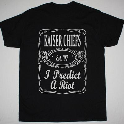 Хлопковая черная футболка Kaiser Chiefs для фанатов S-5XL MC560