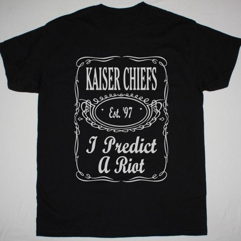 Хлопковая черная футболка Kaiser Chiefs для фанатов S-5XL MC560