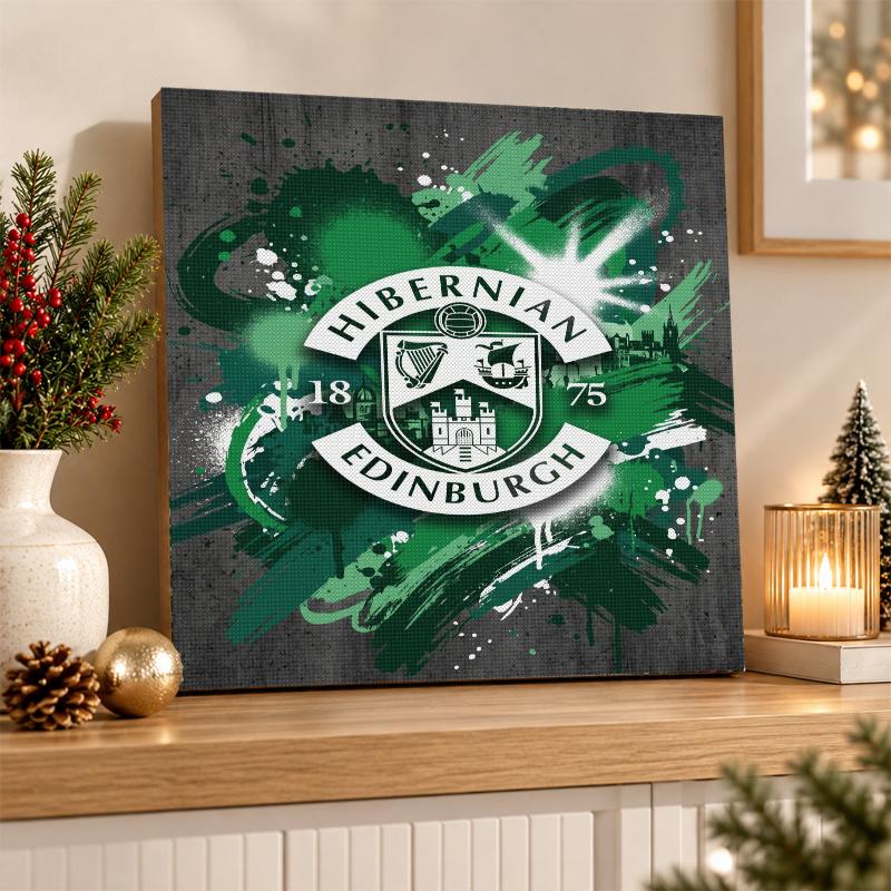 Hibernian FC Diamond Painting Kit 5D Full Drill DIY Diamond Mosaic Wall Art Home Decor