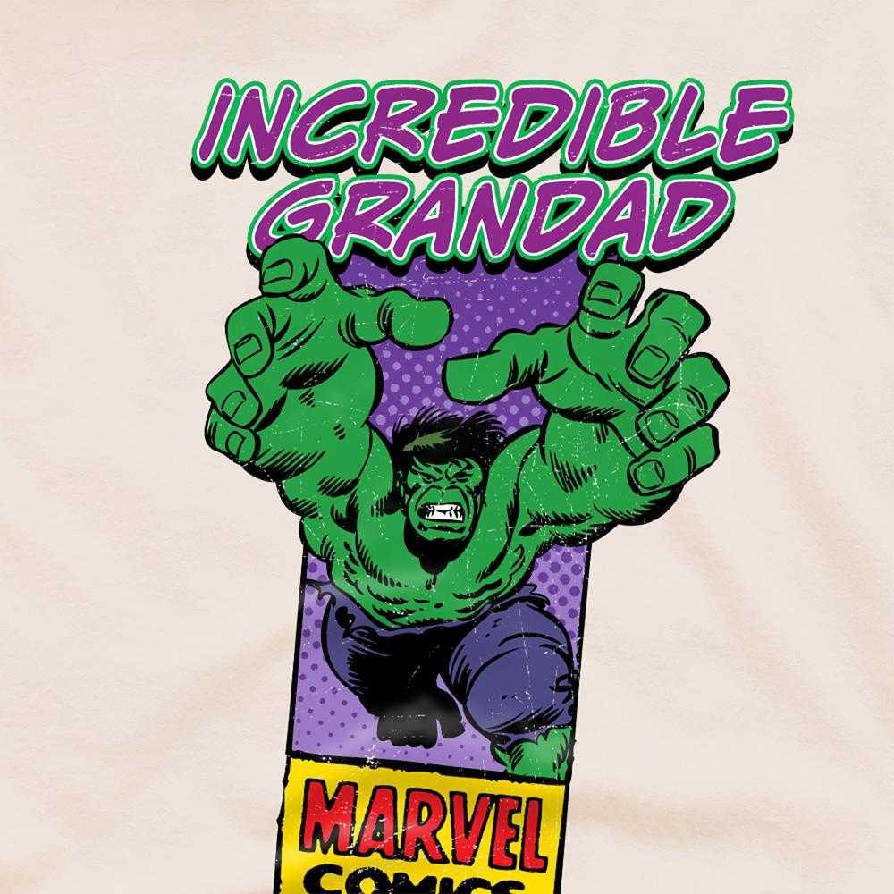 Marvel Comics Mens Incredible Grandad Hulk Corner Box T-Shirt