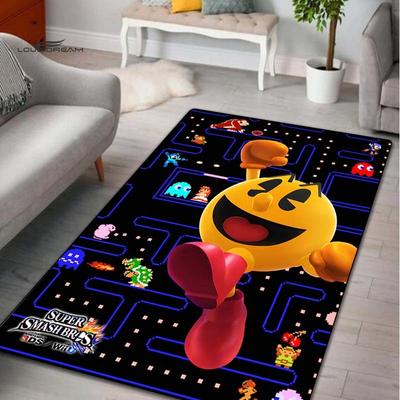 Ковер Pac-man Ретро игровой коврик Ретро игровой коврик Коврик для гостиной Коврик для украшения дома Ковер Подарок на новоселье Офисный ковер