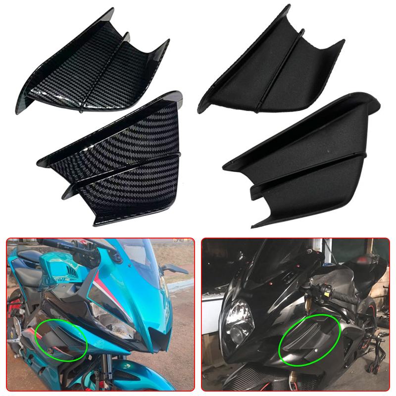 Аксессуары для мотоциклов, аэродинамический комплект крыльев, спойлер, подходит для KAWASAKI Ninja H2 H2R Yamaha YZF R3 R25 BWS RS JOG JOE