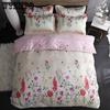  Одеяло с цветочным узором, пододеяльник, наволочка, удобный комплект постельного белья из 2 предметов