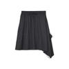 3S Асимметричный подол Повседневная юбка Женские юбки Черный 50-IV5659