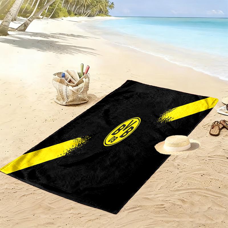 Vibrant BVB Logo Design beach towel beach Outdoor camping quickdrying swim towel Outdoor pool towel swim Fashion printing beach