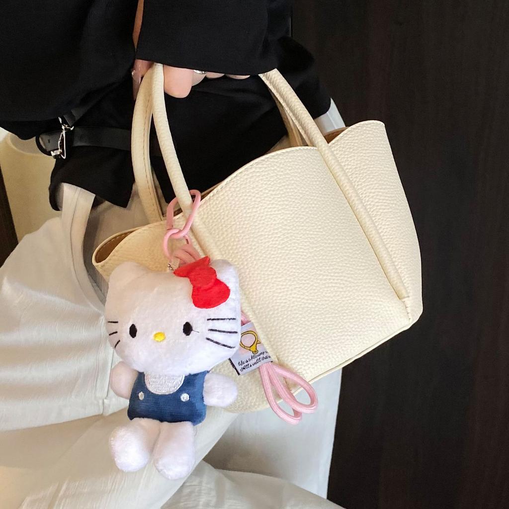 Wholesale 2025 New Trend Bag Women's Lychee Pattern Simple Versatile Texture Vegetable Basket Shoulder Messenger Bag