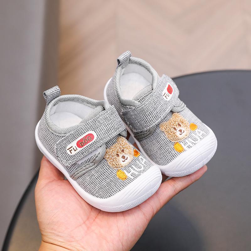 Infant and Toddler Closed-toe Anti-kick Cloth Shoes Breathable Baby Shoes Soft-soled Toddler Shoes