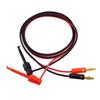 Multimetr o'lchov simlari uchun 1M 4mm banan vilkasi konnektori qisqichli adapter