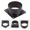 75/100/120/150mm Square Bottom Flange ABS Air Inlet And Outlet Flange  Ducting Wall Plate