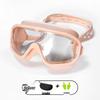 Взрослые очки для плавания с большой оправой высокой четкости с защитой от запотевания и маска для дайвинга