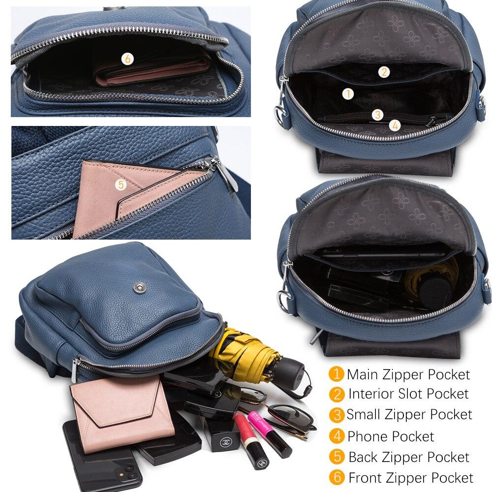 Zency новый модный женский рюкзак из 100% натуральной кожи зимний бежевый повседневная дорожная сумка классический черный школьный рюкзак