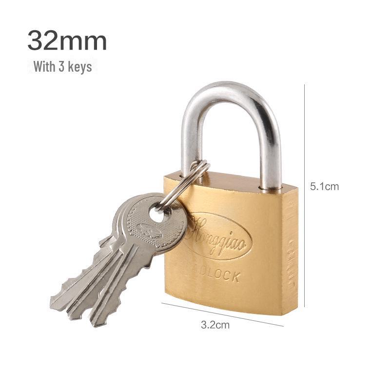 Винтажный медный защитный навесной замок - универсальный дверной замок из нержавеющей стали, защита от кражи, чистая медь, китайский стиль