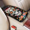 Universal Car Center Console Cushion Pad, Purple Butterfly Soft Waterproof Car Center Console Cover Auto Armrest Seat Box Cover Protector for Most