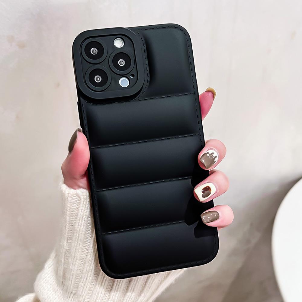 Dropshipping TPU Mobile Phone Case Down Jacket Design for iPhone 14 Pro Max 17 AIR