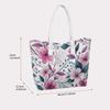 Floral Printed Tote Bag Stylish Casual Daily Carry Handbag for Outdoor Travel Shopping Use