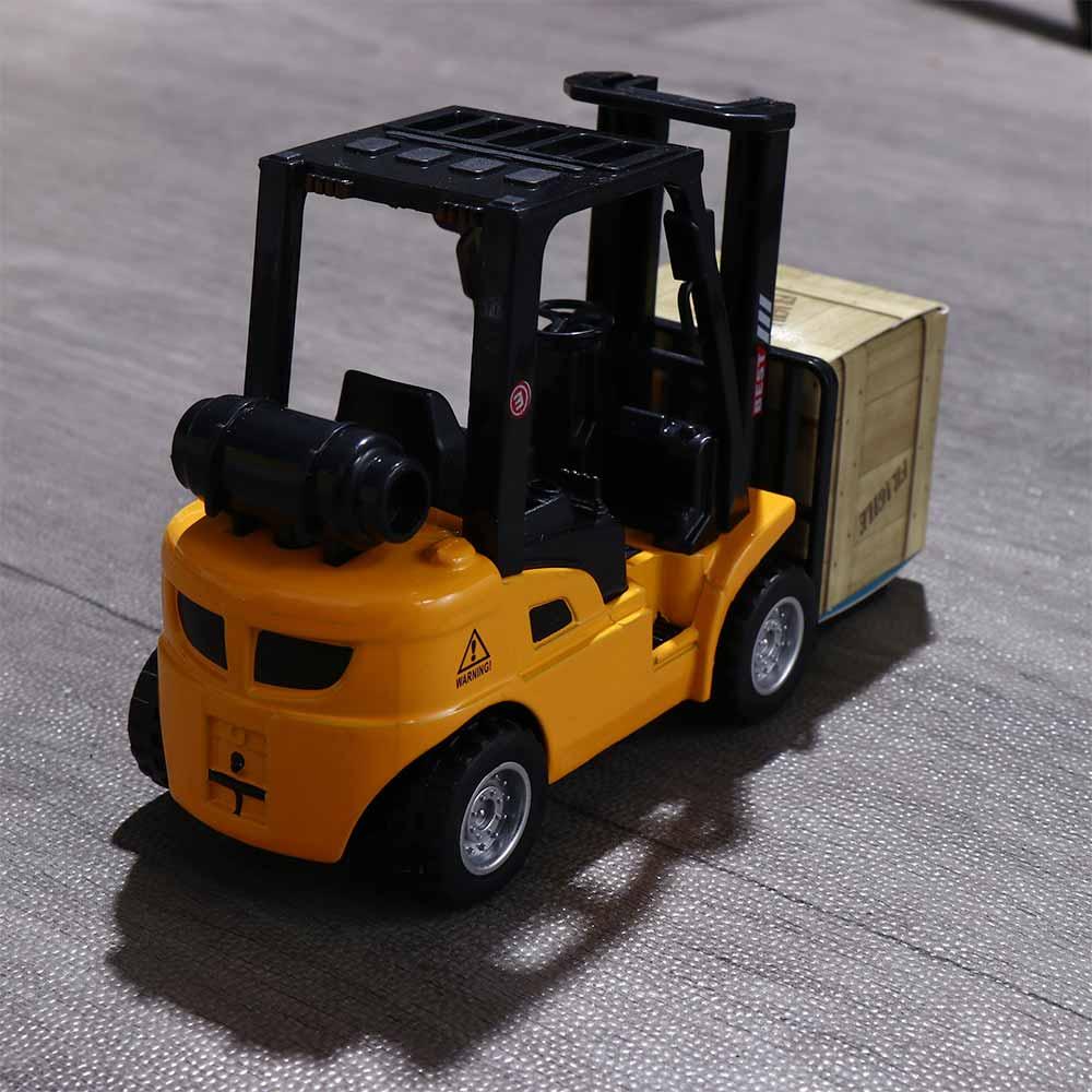 Car Play Toy Vehicle Set Toy Vehicle Construction Vehicles Die-Lite Model Forklift Friction Toy Pallet Interactive Toy