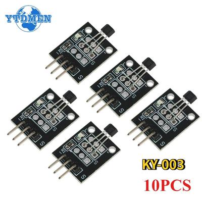 10 шт. Модуль магнитных датчиков Холла KY-003 для Arduino AVR Smart Cars DIY Стартовые наборы
