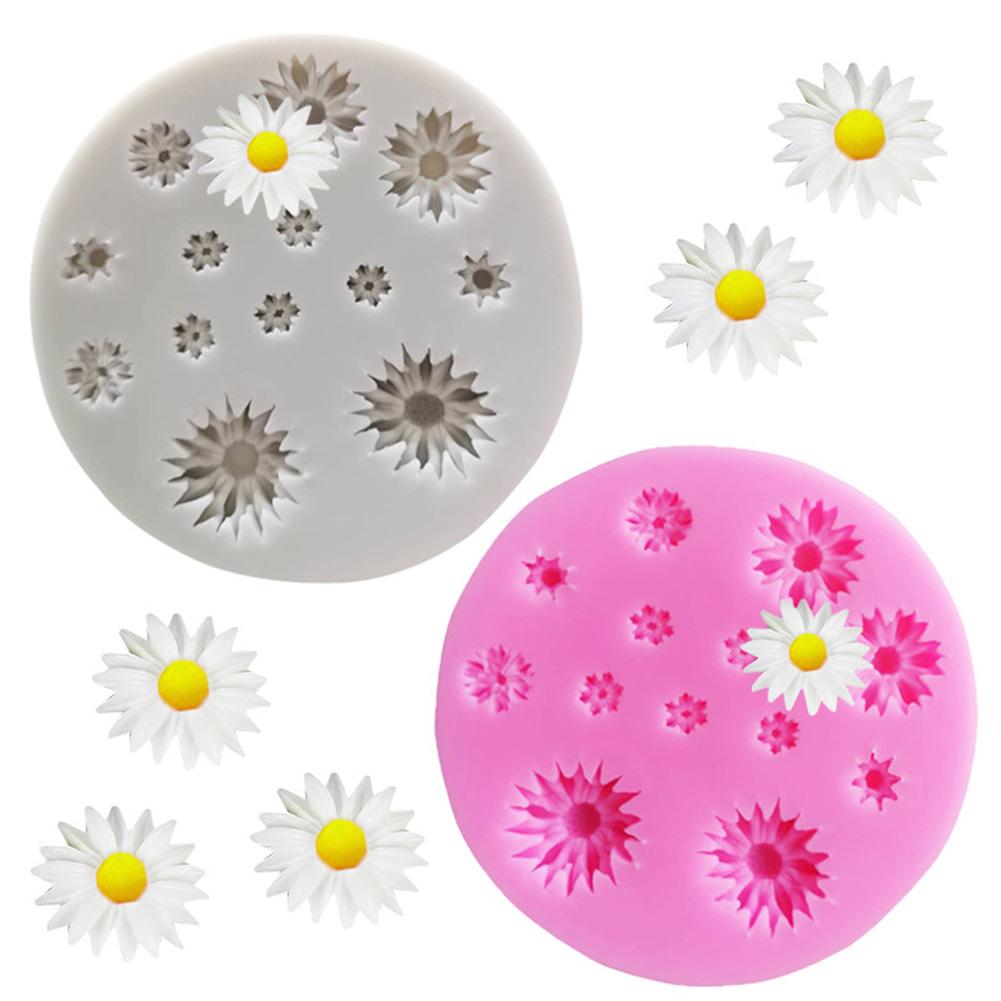 Small Daisy Flower Chrysanthemum Silicone Mold Cake Decoration Fondant Chocolate Baking Mold