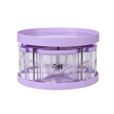 1 комплект, органайзер для стойки для специй, экономящий место, несущий вращающийся на 360 градусов держатель для приправ, кухонный лоток для хранения для рабочего стола