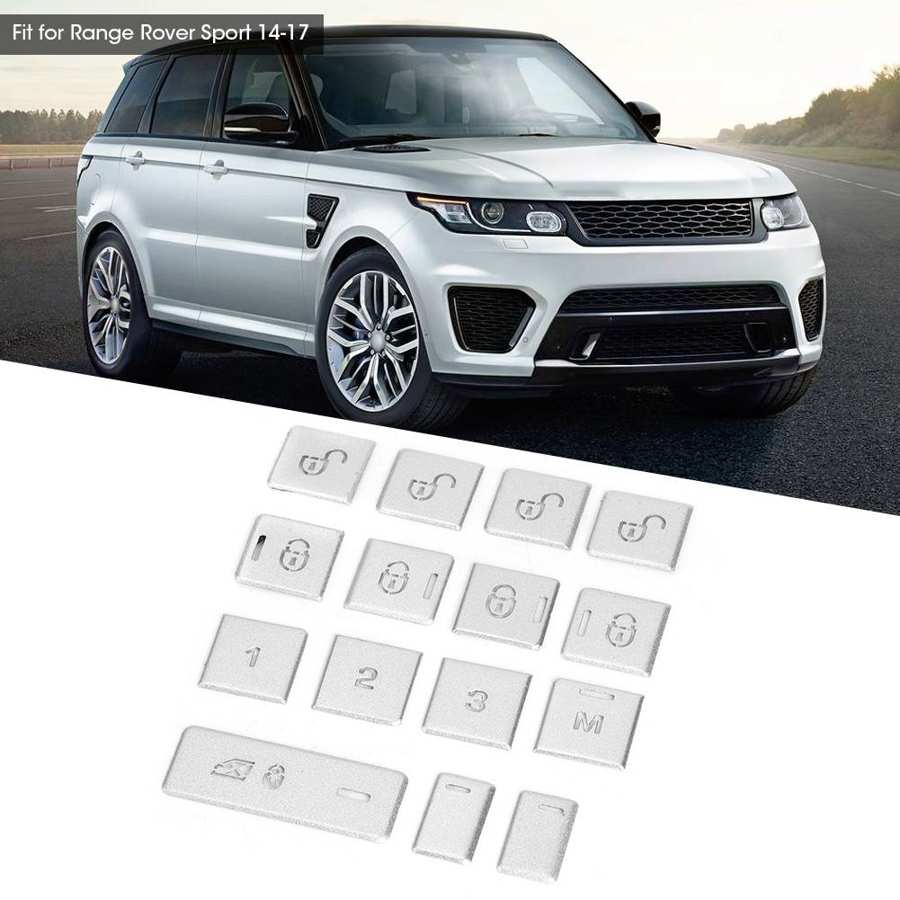 15 шт., кнопка переключателя двери, окна, накладка, подходит для Range Rover Sport 2014 2015 2016