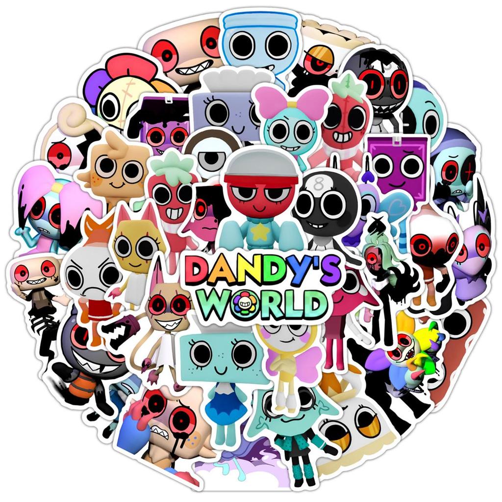 Stickers In The World Of Dandy (Dandy) Roblox Dandy's World Sticker Pack Stickers Set 52 Pcs
