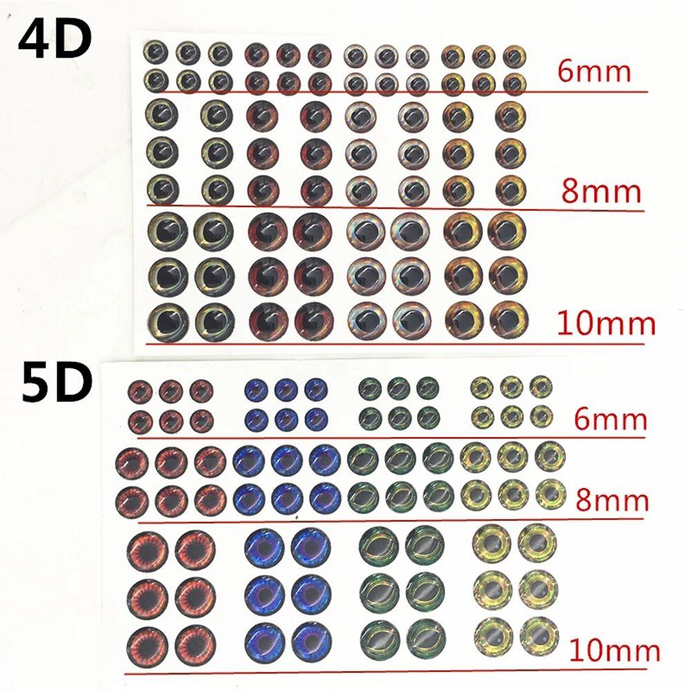 Sticker 3D 4D 5D Fly Fishing Lure Fish Eyes Fishing Lure Eyes Artificial Fish Eyes 3D Fish Eyes