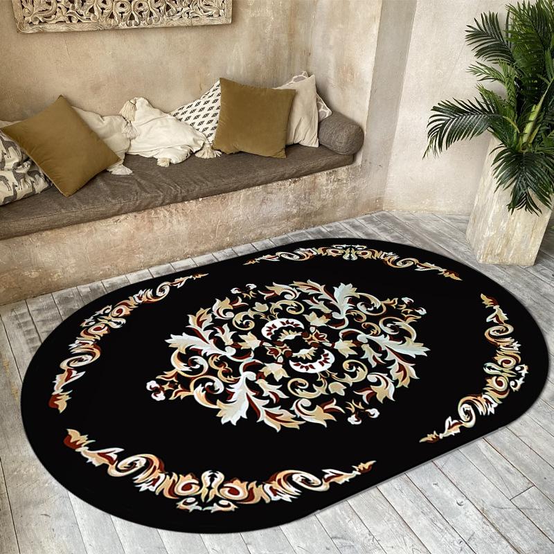 Богемные овальные коврики, украшение для комнаты, домашний декор, напольный коврик, большой ковер в гостиной, нескользящий коврик для гостиной