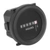 Round Hour Meter High Accuracy Quartz Mechanical Hour Meter for Engine Generator 6?80VAC DC